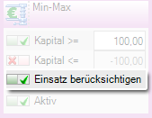 Einsatz berücksichtigen